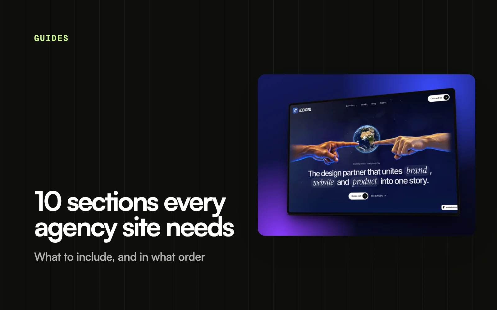 10 sections every agency website needs