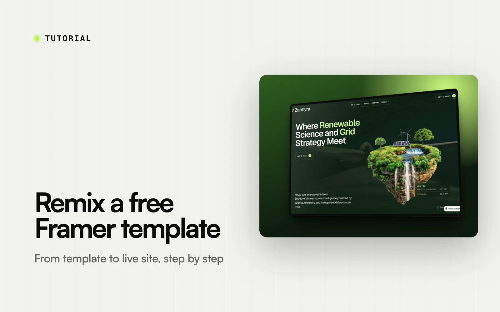 How to remix a free Framer template and make it yours (step by step)