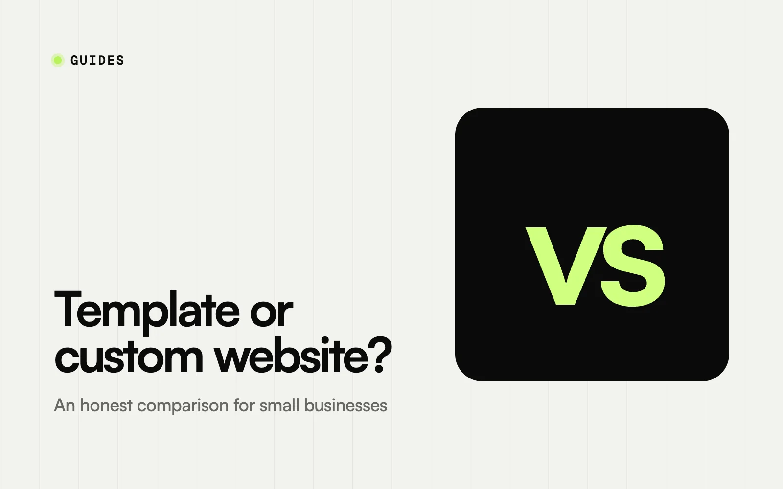 Website template vs custom website: which should you choose?