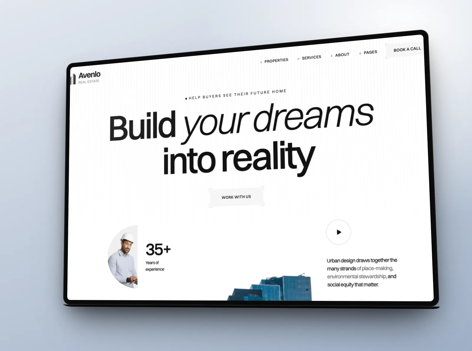 Avenlo for Webflow template preview
