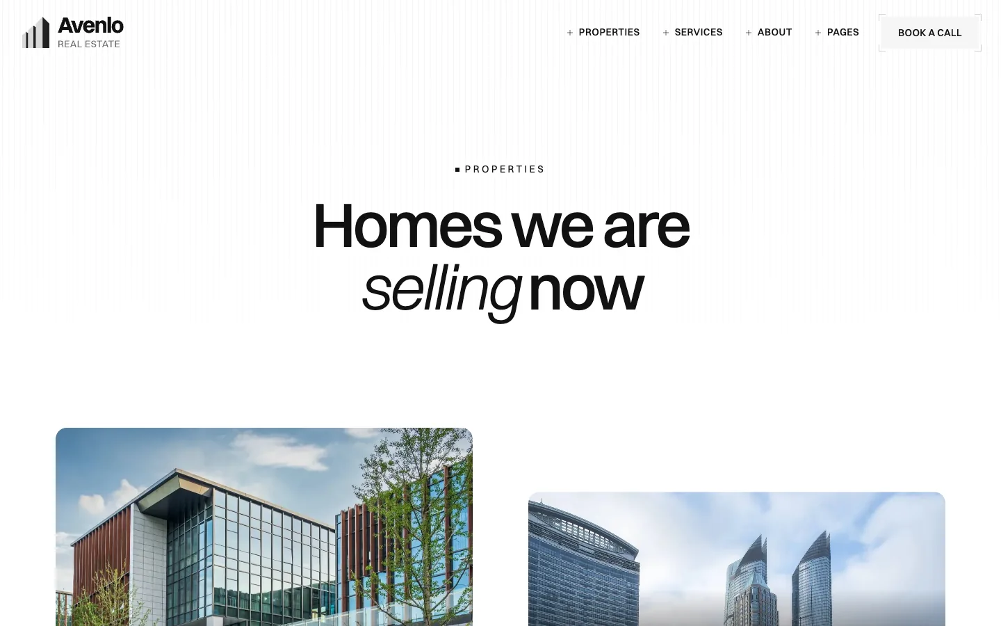 Avenlo for Webflow template page preview 1