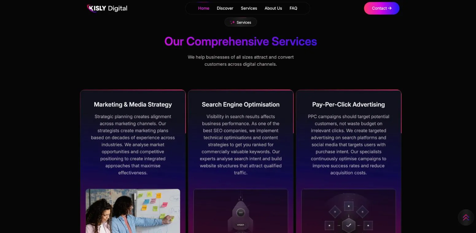 Kisly Digital services section